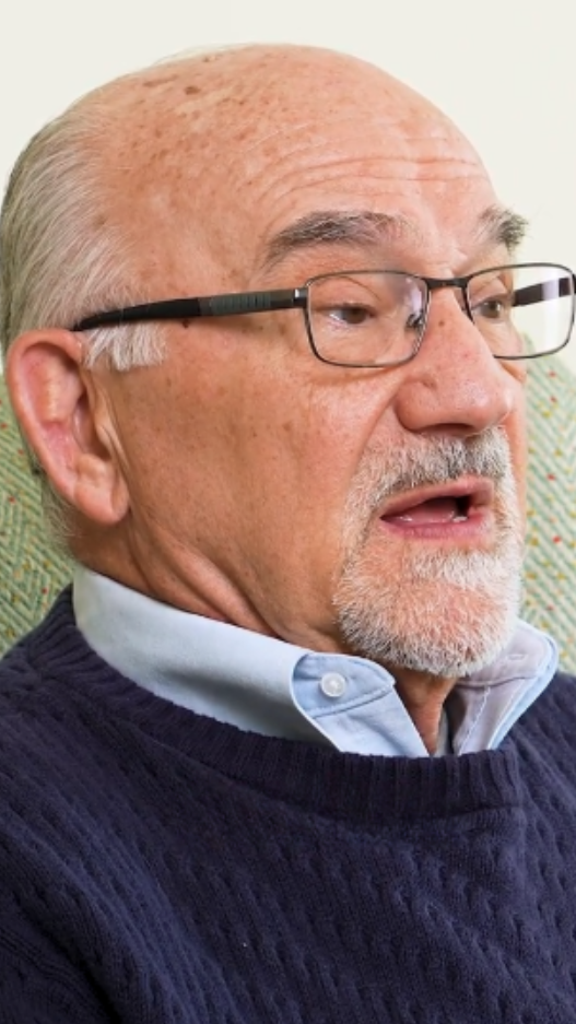 Man in collard shirt